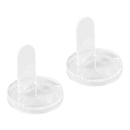 2 Pieces Transparent Doll StandDisplay HolderSupport FrameMini Doll Display Stand for Doll Display C