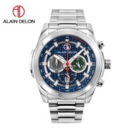 Alain Delon Watch 💯 (Ori) AD476-1332C Men Chronograph Stainless Steel / Alain Delon Watch / Men Watc