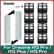 Compatible For Dreame H12 Pro / H12 Plus / H13 Pro Soft Roller Brush Hepa Filter Replacement Spare P