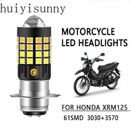 HYS 1PCS FOR HONDA XRM125 P15D LED Motorcycle Headlight Dual Color 3200K Yellow 6500K White 12-80V