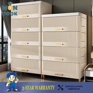WON Storage Box 50cm 60cm 75cm White Drawer Cabinet Organizer Furniture / Plastic Box