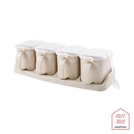 Condiment Holder Natural Friendly Wheat Straw Scoop Spoon