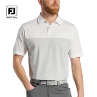 FootJoy FJ ProDry Performance Tonal Block Lisle Mens Golf Shirts เสื้อแขนสั้น ชุดกอล์ฟ สำหรับผู้ชาย 