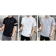 A93新款休闲polo短袖男士翻领青年字母刺绣修身New casual polo short-sleeved men's lapel youth letter embroidery slim
