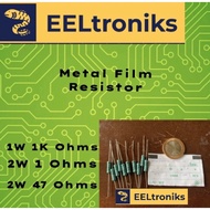RESISTOR WATT 1W 1K OHMS 2W 1 OHM 2W 47 OHMS 10 PCS/ 1 SET