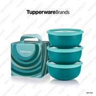 Tupperware Blossom Bowl (3) 1.3L Bekas Hadiah hijau