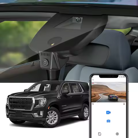 Fitcamx OEM Style 4K UHD Dashcam for GMC Yukon DENALI AT4 2021-2025, Built-in WiFi, Night Vision, Pl