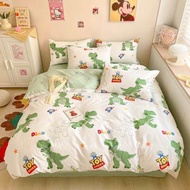 Complete Set of Cartoon Patterns Bed Sheet Set with Duvet 5 Feet General Fashion Grade Work Ct30 6ft