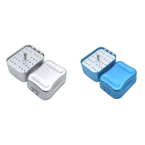 1pc F062 Dental Box 30 Points Endo Files Holder Disinfection Metal Autoclave Sterilizer Case Burs Or
