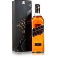 Johnnie Walker Black Label 約翰走路 黑牌 威士忌 可作擺設 道具 陳列 裝飾品 700ml