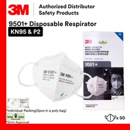 3M 9501+ P2/ KN95 Earloop Particulate Disposable Respirator/ PM 2.5 / Flu Prevention/SIRIM DOSH Approval [50 Pieces/box