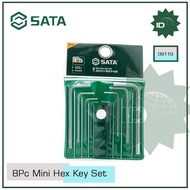 Mini Hex Key Set 0.7 - 4.0 Mm 09119 8Pc Mini Hex Key Set SATA TOOLS