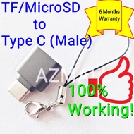 (Card Reader OTG with Strap) ORIGINAL Type C to MicroSD TF yesido Adapter Converter for Reno 7 6 5F 