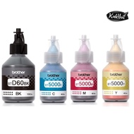 Brother Original Genuine BT5000 Cyan Magenta Yellow BTD60BK Black Original Ink Bottles for DCP-T220 