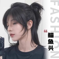 rambut palsu lelaki Wig wig wig lelaki Jepun separuh tali kepala samurai penutup kepala penuh lelaki