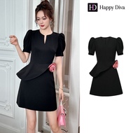 Happy Diva Womens Dresses Black Dress Puff Sleeve Dress Wedding Formal Party Dress Mini Dress  15369