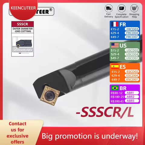 Internal turning tool S12M-SSSCR09 S14N-SSSCR09 S16Q-SSSCR09 S20R-SSSCR09 S25S-SSSCR09 Lathe Turning