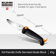 KUHN RIKON Kids Knives Safe Knives for Toddler Cut Fruits and Vegetables Child-friendly Blunt and Safe Kid Friendly Knife Cooking Utensils Swiss Design