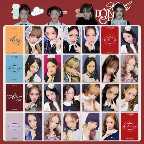 4Pcs/Set Idol Girl Baby DONT Cry New Album AFTER CRY Periphery Lomo Cards Postcards Yihyun Kumi Mia 