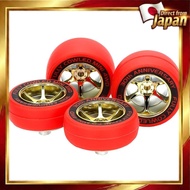 Tamiya Mini 4WD Special Project Full Cowl Mini 4WD 30th Anniversary Red Slick Tires & Gold-Plated Wh