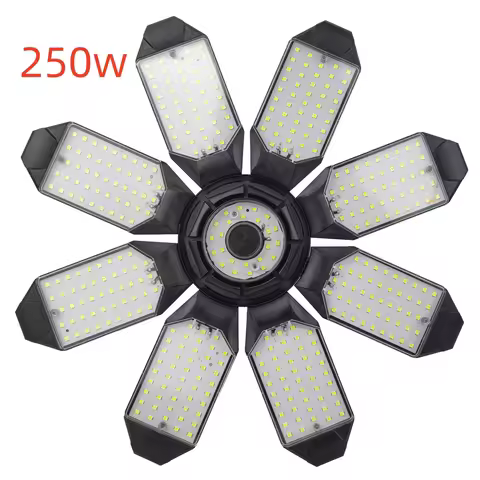 Folding Garage Lighting 80W 100W 200W 250W LED Light B22 E26 E27 E39 E40 Ceiling Lamp LED High Bay L