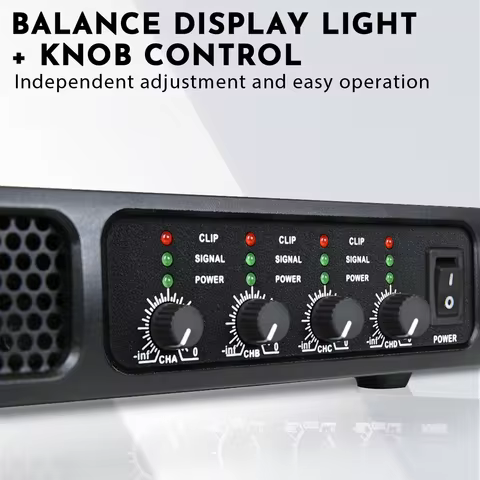 ShennDare D1650 Professional Digital Power Amplifier 4x1650w 8Ohm 4 Channel DJ Subwoofer Amplifier L