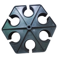 DO Mic Stand Mount 6-Slot Microphones Storage Organsier Rack Holds up to 6pcs Microphones for Live S