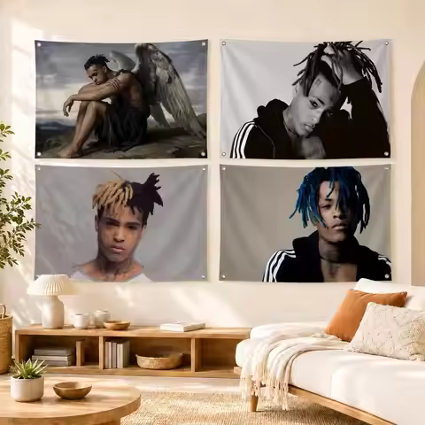 XXXTentacion Rapper Flags Flag Soft skin-friendly Durable Tapestry Outdoor party Home living room be