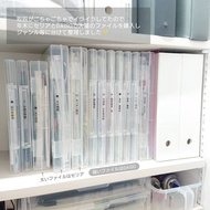 [Work White] Made In Japan File Box A4 Stationery 40 Type Monochrome A4 Plastic Storage Data A4 Desk