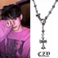 @@ 54Chrome Hearts Chrome Hearts Cross Necklace Trendy Retro All-Match Hip Hop Fashion Men Women Acc