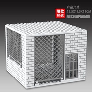 Military Base Prison Cell Block Police Station Toy Tower Boys Children Educational Building Blocks T