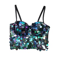 กลุ่มหญิงเกาหลี Blackpink Lisa Jisoo และ Hyuna สไตล์เดียวกัน ไม่มีสาย เสื้อกั๊ก เสื้อผ้าผู้หญิง ฤดูร