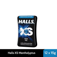 [Bundle of 12] Halls XS Sugar Free Candy 20s [Blueberry/ Mentholyptus/ Watermelon/ Lime/Cola Chill] 