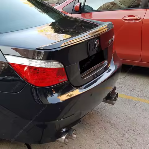 MP Style Carbon Look Spoiler For BMW E60 5 Series 520i 520d 530i 530d 535i M5 Rear Trunk Tail Wing B