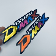 สติ๊กเกอร์ Isuzu Dmax 2ชิ้น D-Max All New สติกเกอร์ 3D ปั๊มนูน สีสันสดใส แต่งรถ ติดรถกระบะ ดีแม็ก ดีแมค รถซิ่ง รถแข่ง ติดกระจก ข้างรถ ท้ายรถ ติดสเกิร์ต