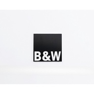 B&W Bowers Wilkins Speaker Logo Badge Emblem Aluminum 25mm(0.98")X25mm(0.98")