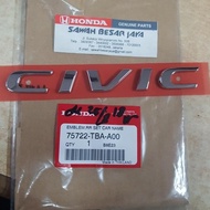 EMBLEM WRITING ' CIVIC ' HONDA CIVIC TURBO CAR