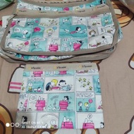 Lesportsac 斜孭/單肩包 ( 湖水綠 snoopy )