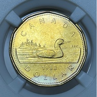 CANADA $1 DOLLAR COIN 1988 | QUEEN ELIZABETH II