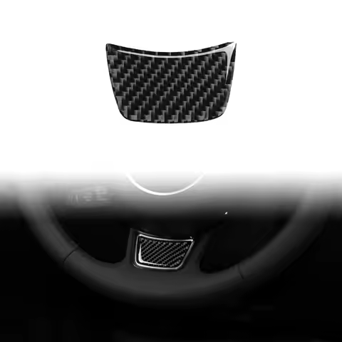 Car Steering Wheel Sticker Trim Carbon Fiber Decoration All road Sport back Auto Accessory For Audi 