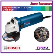 Bosch Original GWS060 4" Angle Grinder 670W/Grinder/Angle Grinder/Grinder Tool/Mesin Grinder/Bosch G