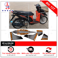 Tem rời Click 125i cam đen