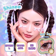 🔥 คอนแทคเลนส์ ✨ขนาดบิ๊กอาย✨Brown/Gray✨ Icy icy (Shinee)