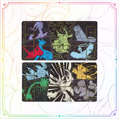 Original Pokemon PTCG Playmat 30×58cm Trading Card Game Battle Mat Desk Mouse Pad Chinese Version 2 