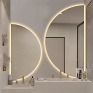 Led Halfmoon Quartermoon Shape Mirror HALF ROUND MIRROR Bathroom mirror, dressing mirror, bedroom mi