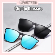 【READY STOCK】Fashionable Glasses Clips That Can Be Clipped On To Glasses UV Protection Sunglasses