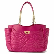 Salvatore Ferragamo 螢光粉羊皮托特包