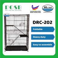 DR.CAGE DRC-202 2 Level Pet Cage Wrought Iron with Powder Coating / Cat Cages / Sangkar kucing 2 lay