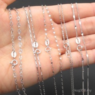 Send Girlfriend Car Flower Diamond Clavicle Chain Necklace Electric Platinum Sterling Silver Simple 