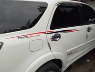 Stiker trd sportivo rush Merah Hitam Silver